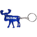 Moose Aluminum Bottle Opener with Keychain (9 Week Production)